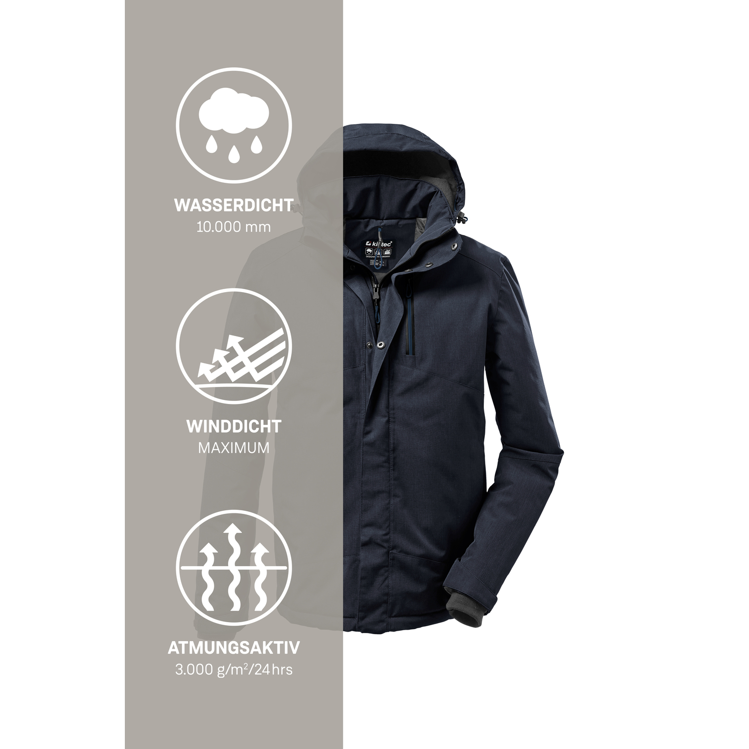 Herren killtec Blau KOW 161 MN JCKT 00339 6XL Funktionsjacke