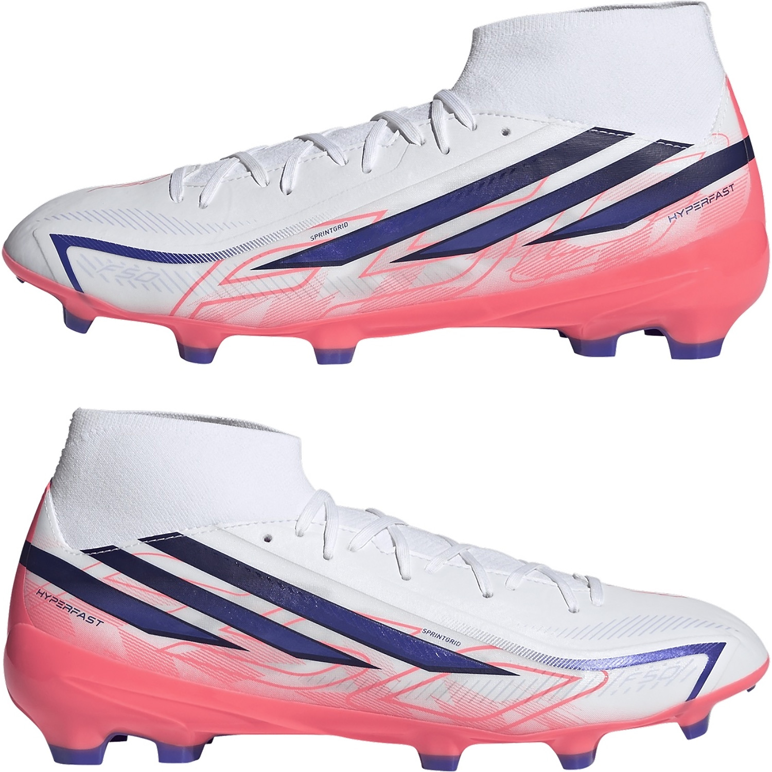 Unisex Adidas wie abgebildet F50 HYPERFAST LEAGUE MID FG 000 8,5 Fussball-Rasenschuh