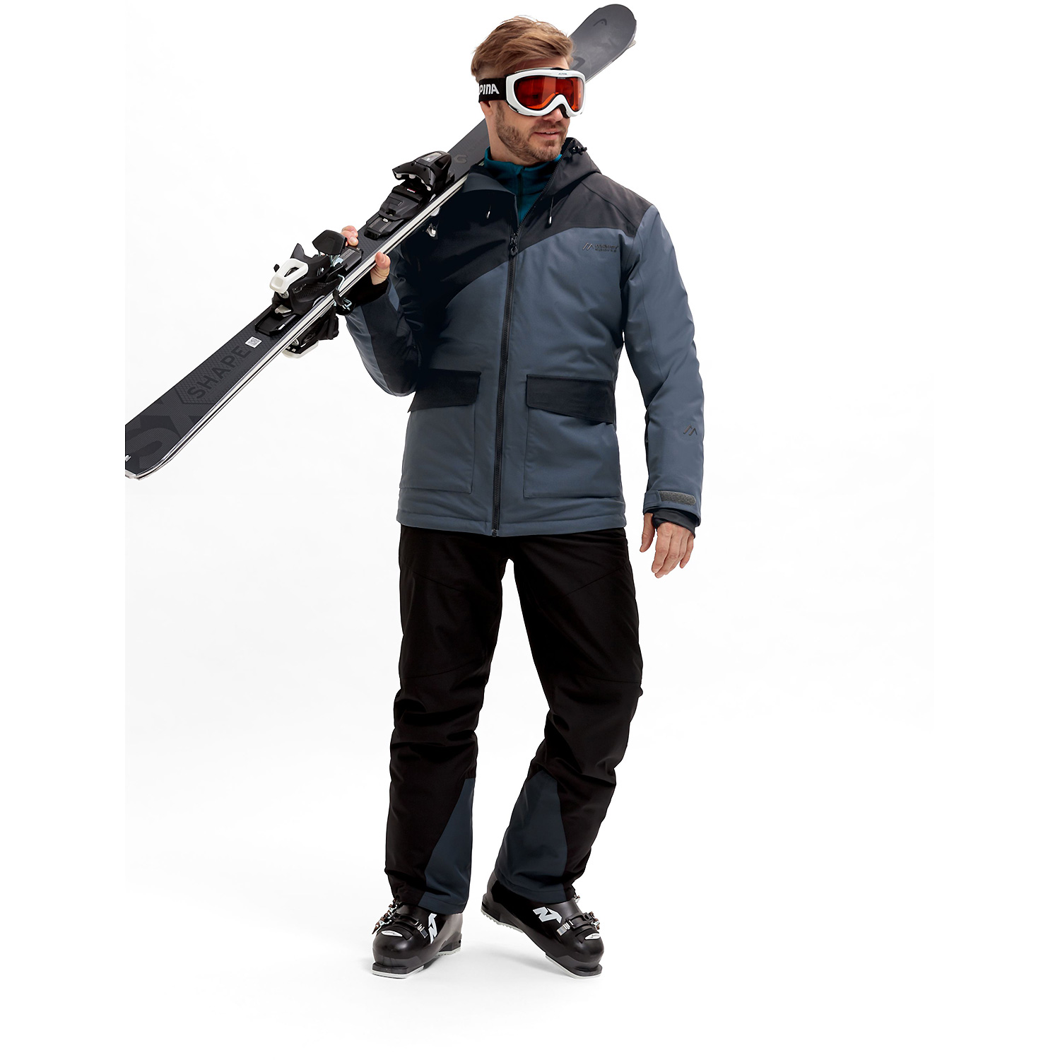 Herren Maier Sports Dunkelgrau Ovindoli M M19009 48 Funktionsjacke