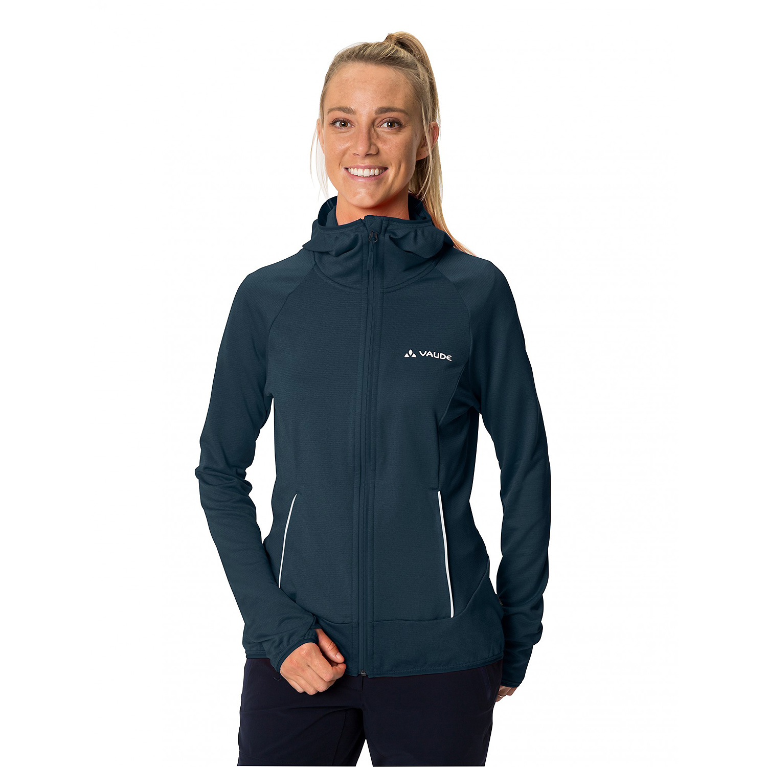 Damen VauDe Marine Wo Tekoa Fleece Jacket II 179 38 Fleecejacke