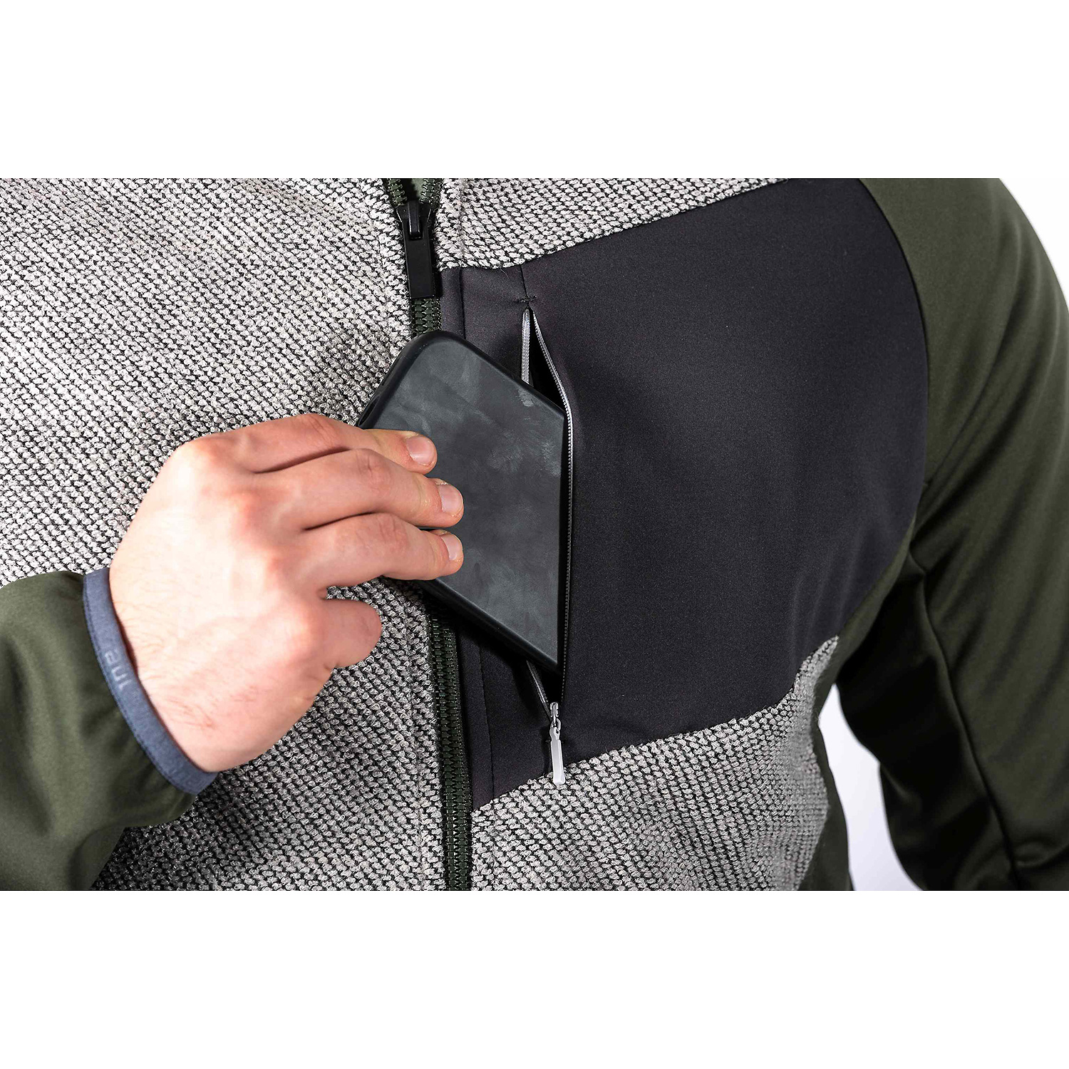 Herren Maul Sport Tannengrün Lichtenau- Strickfleecejacke 60 60 Unterjacke
