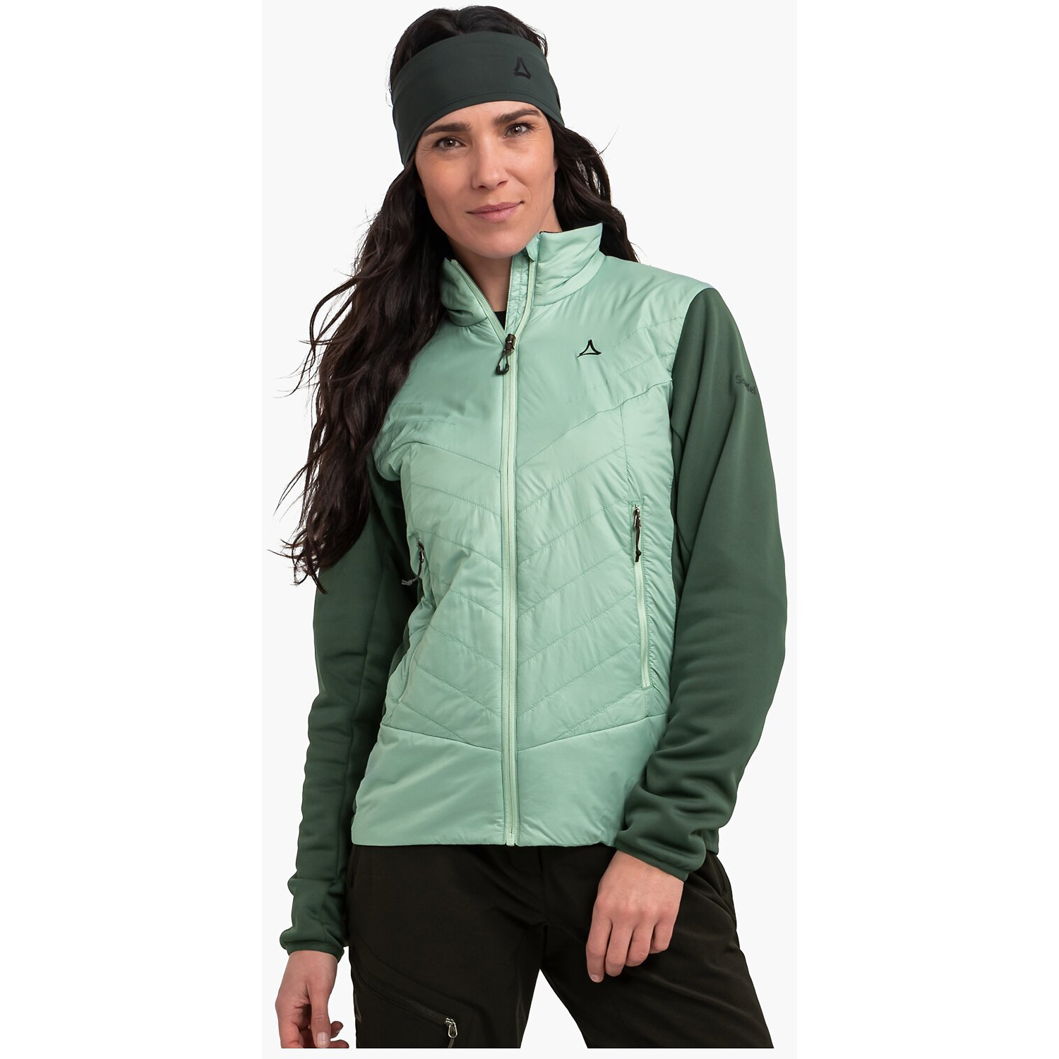 Damen Schöffel Tannengrün Hybrid Jk Style Cascata WMS 6305 46 Unterjacke