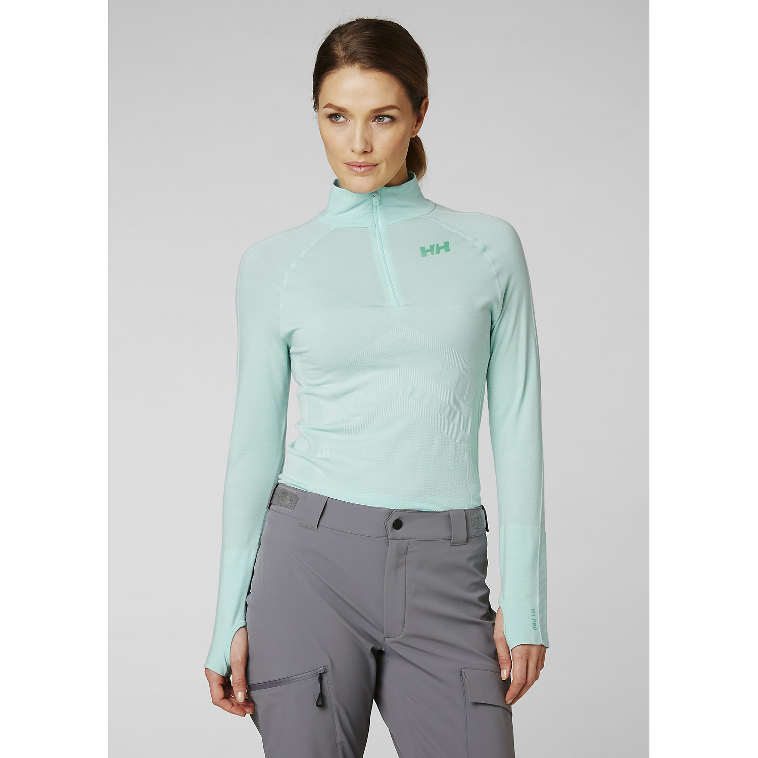 Damen Helly Hansen Blau W H1 PRO LIFA SEAMLESS 1/2 ZIP