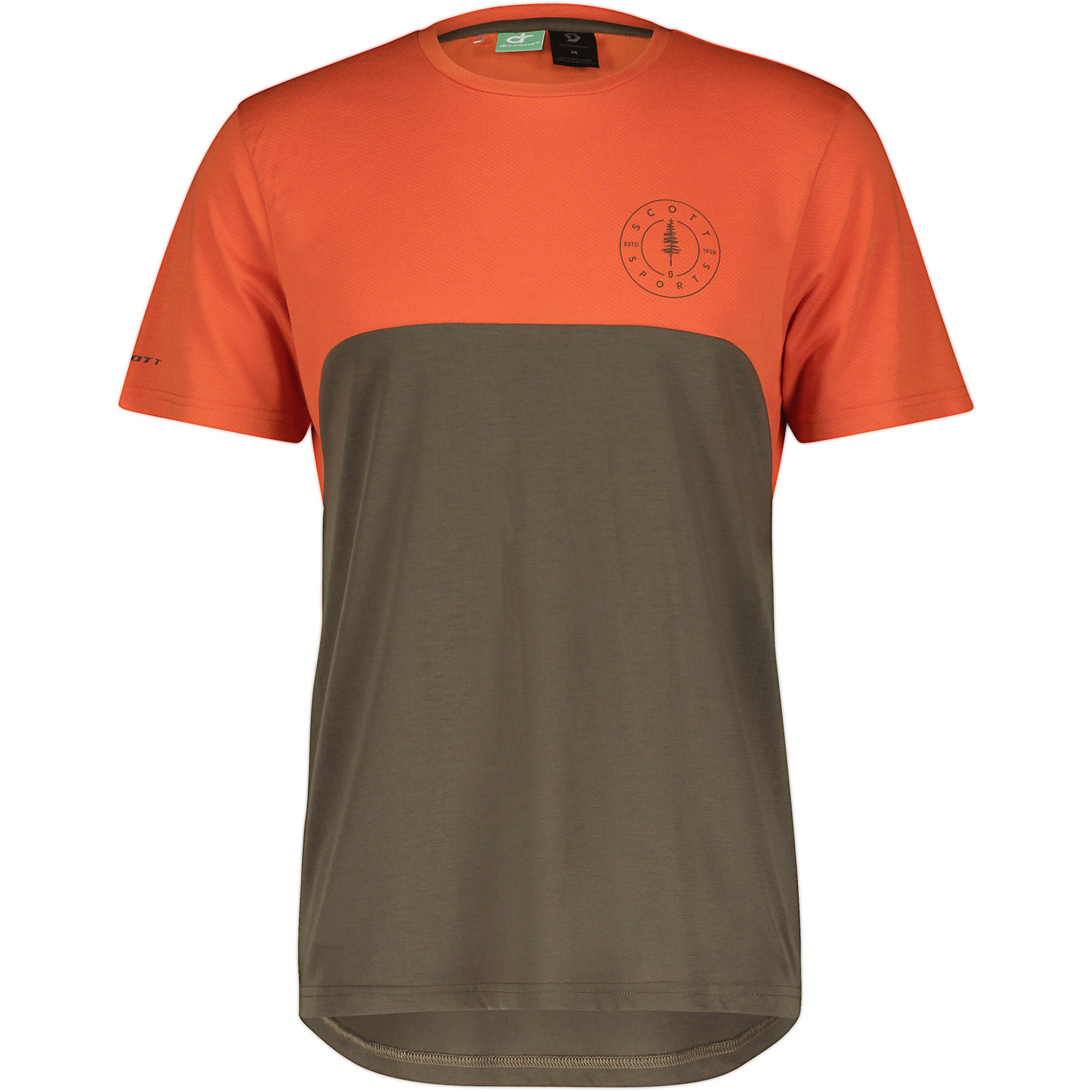 Herren Scott Orange SCO Shirt M's Trail Flow DRI SS 7537 S Hemd