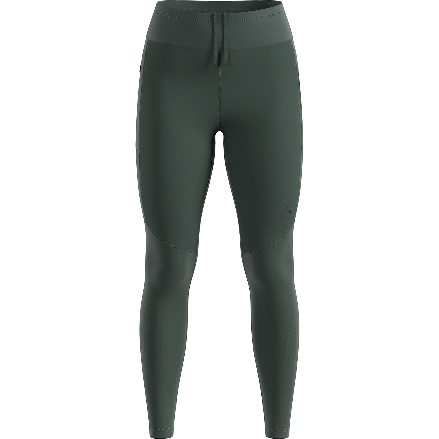 Damen Odlo Grau ZEROWEIGHT WARM REFLECTIVE Tight