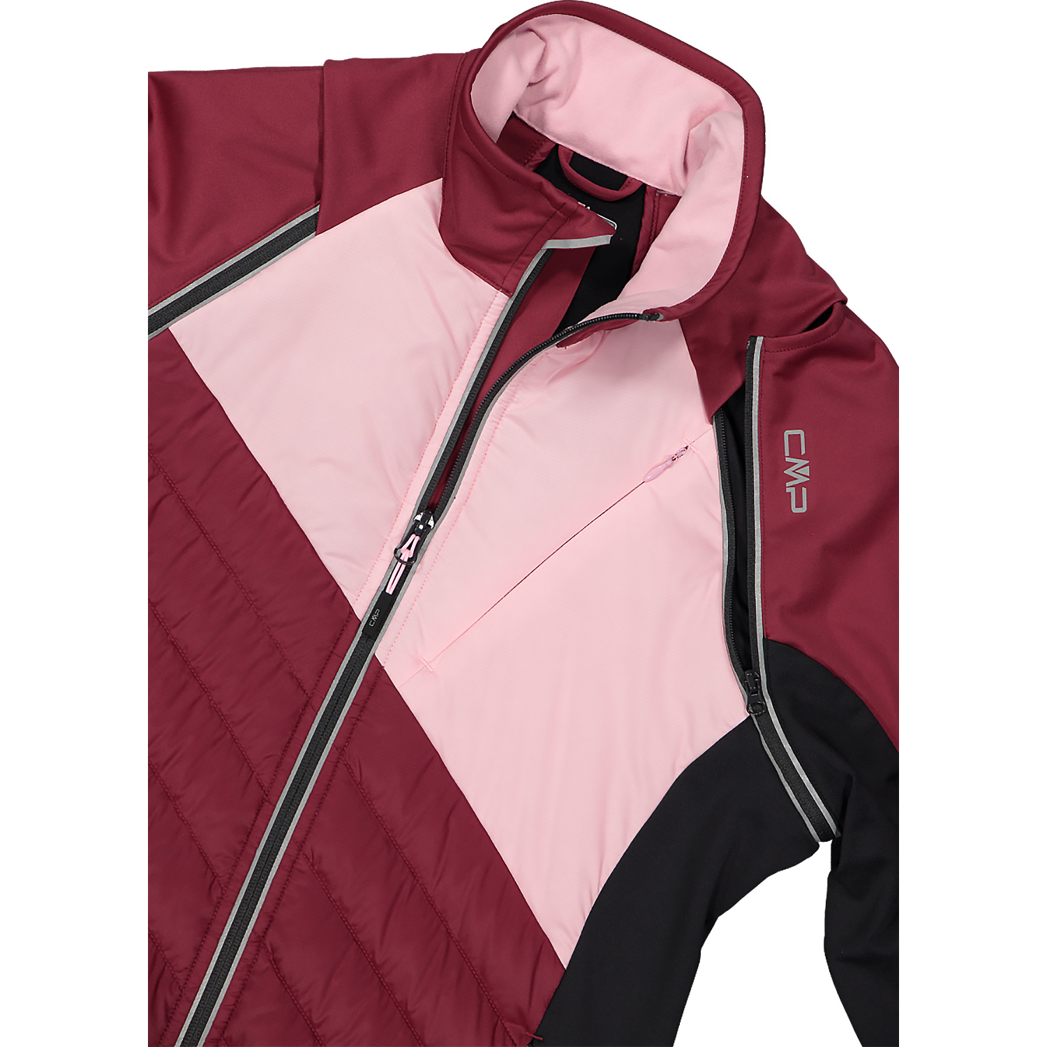 Damen CMP Pink WOMAN JACKET WITH DETACHABLE SLEEVES B709 36 Funktionsjacke