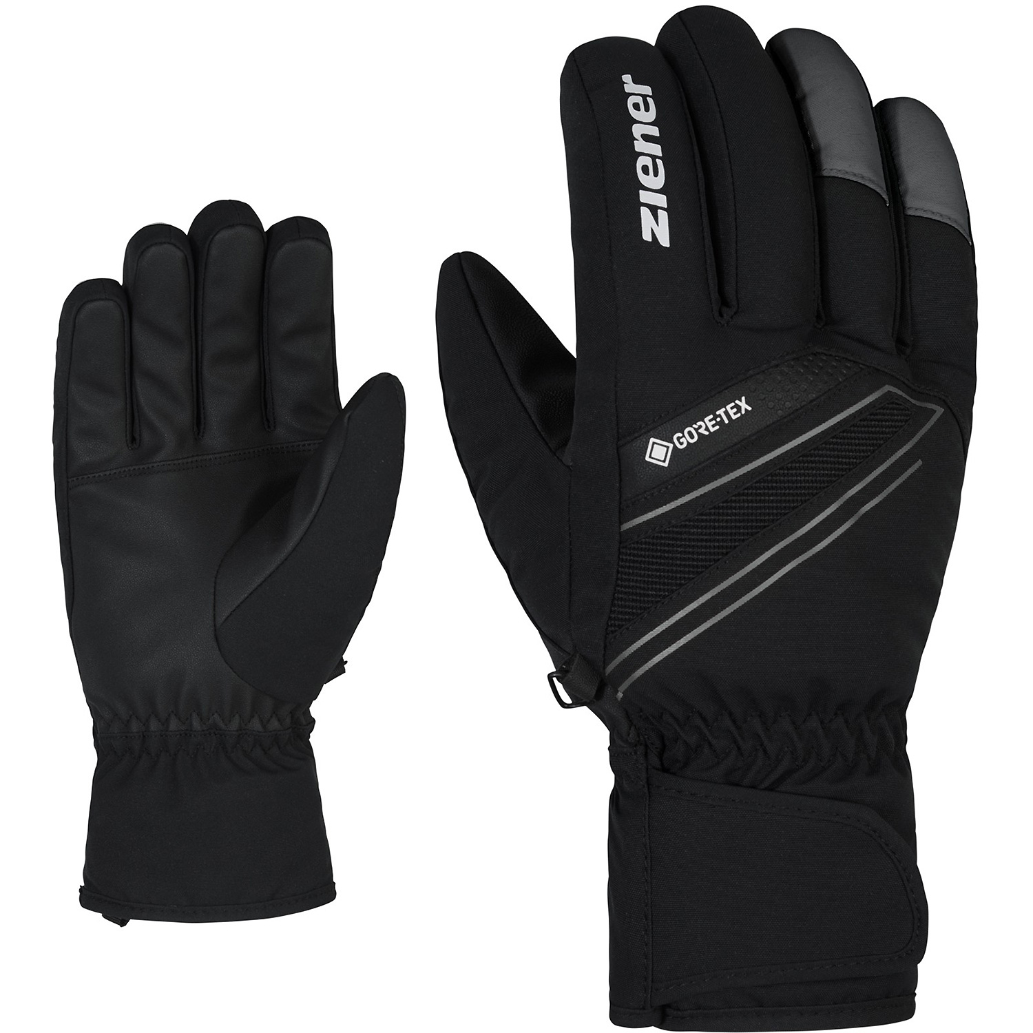 Herren Ziener Schwarz GUFFERT GTX glove ski alpine 12 8,5 Handschuh