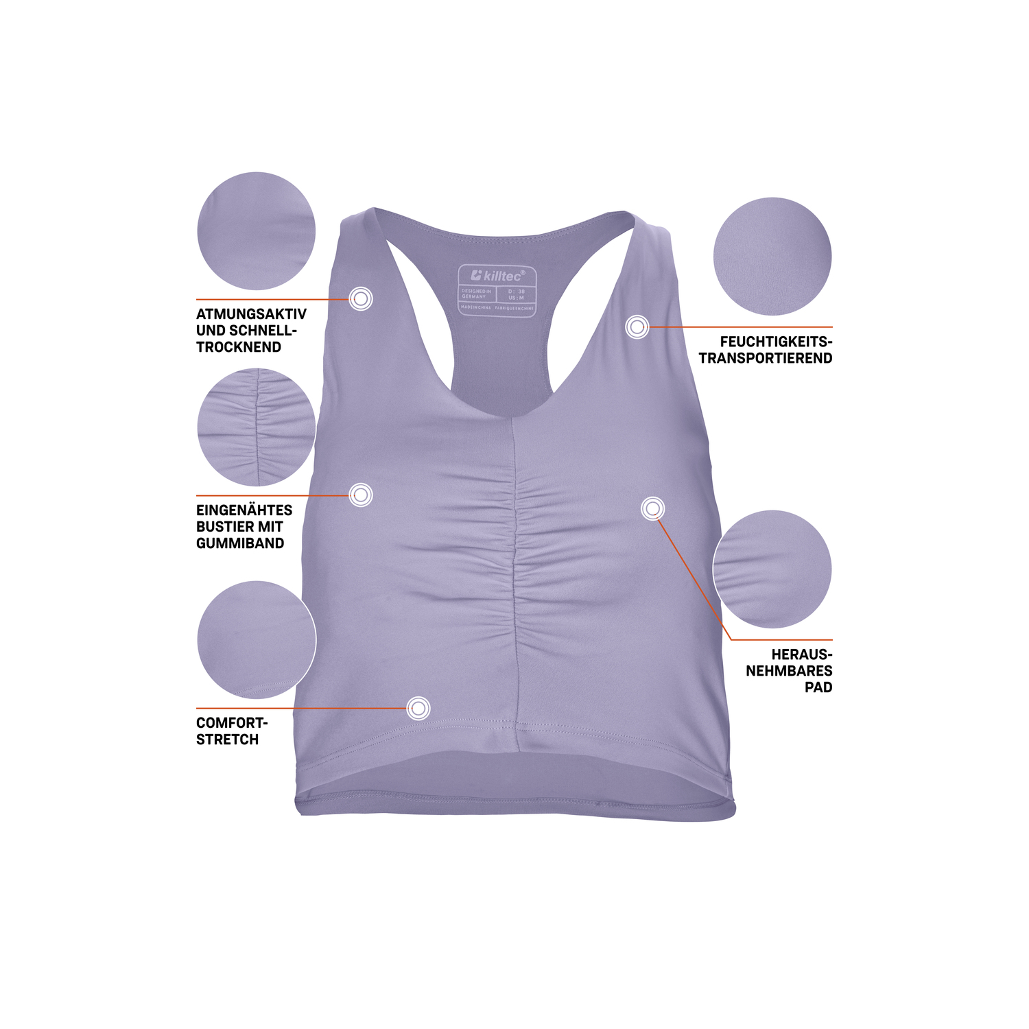 Damen killtec Violett