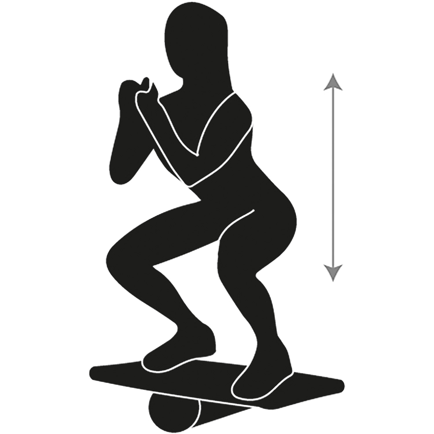 Unisex Schildkröt FITNESS wie abgebildet WOODEN BALANCE BOARD 000 - Balancegerät