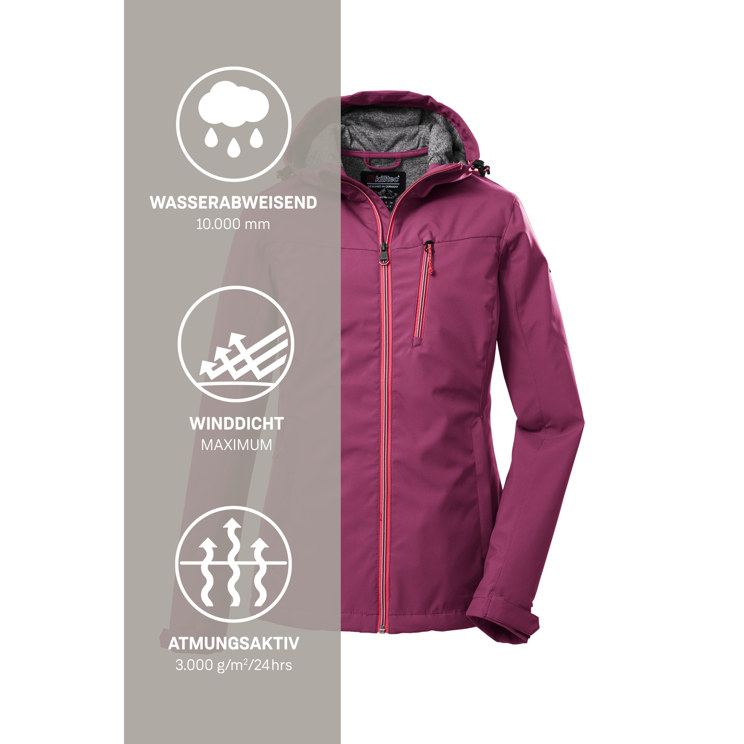 Damen killtec Rose KOS 89 WMN SFTSHLL JCKT Funktionsjacke