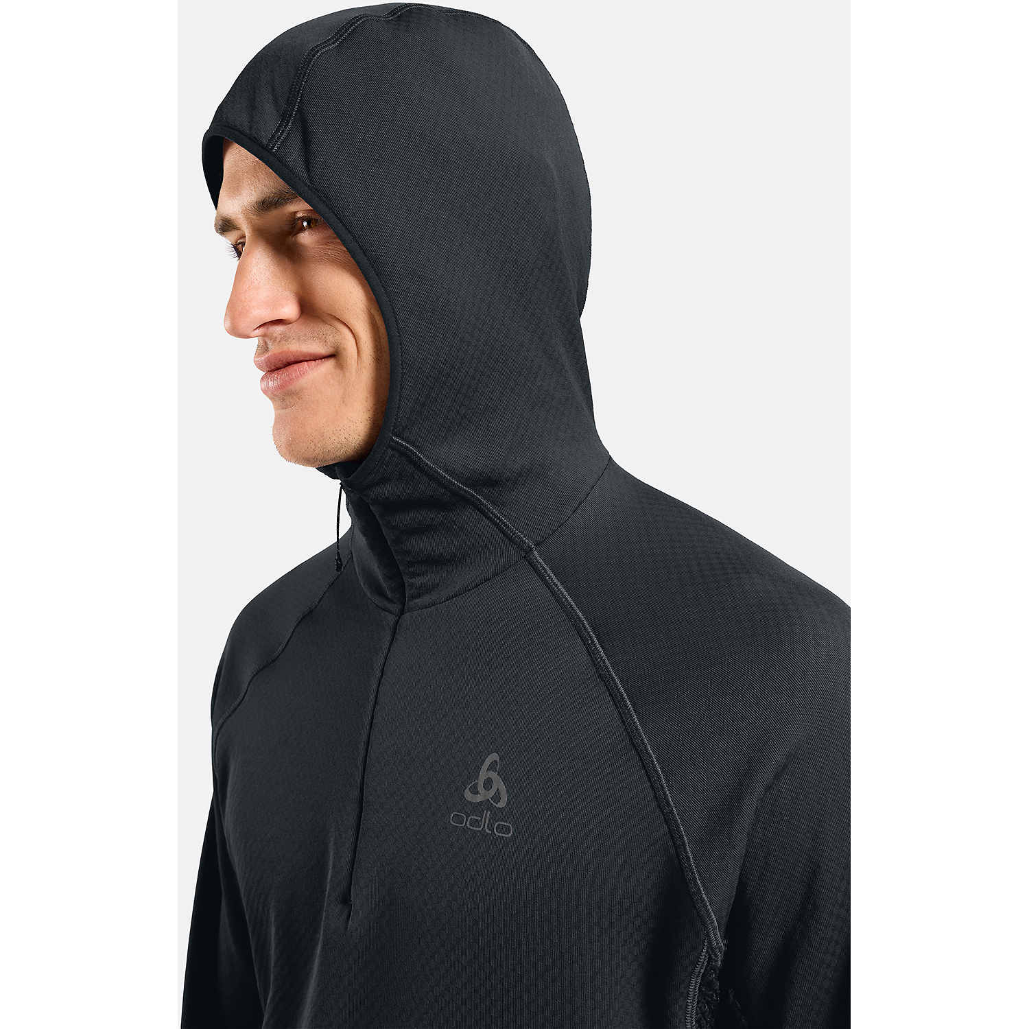 Herren Odlo Schwarz X-ALP Kapuzensweat