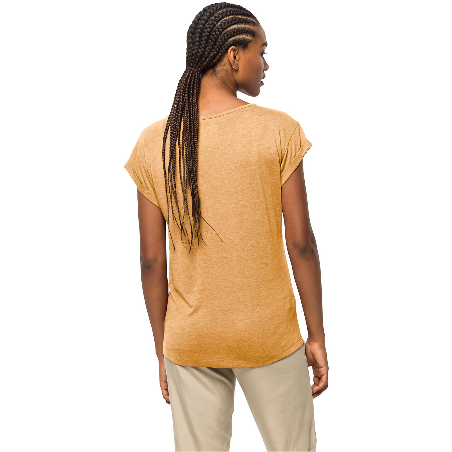 Damen Jack Wolfskin Gelb CORAL COAST T W Shirt