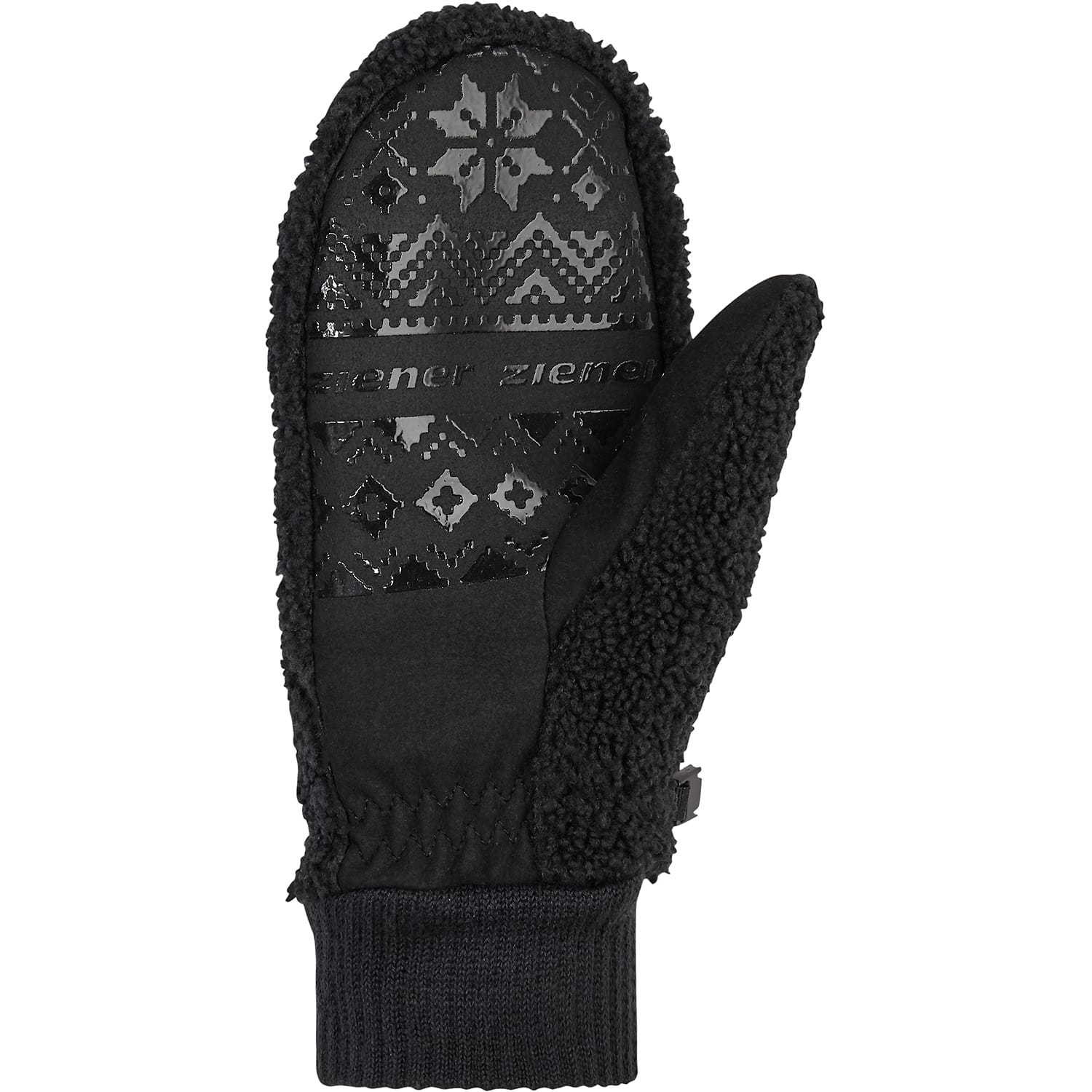 Damen Ziener Schwarz ISHERPA-Z MITTEN glove lady 12 L Handschuh