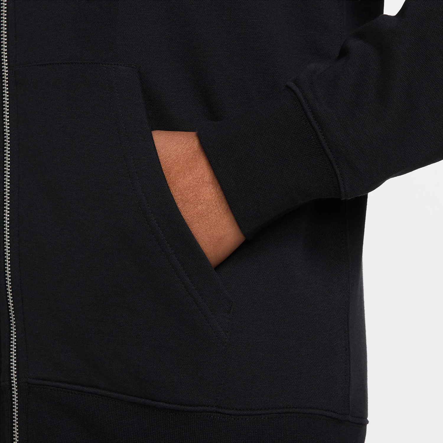 Herren Nike Schwarz M NK CLUB FT FZ HOODIE 010 3XL Kapuzensweat