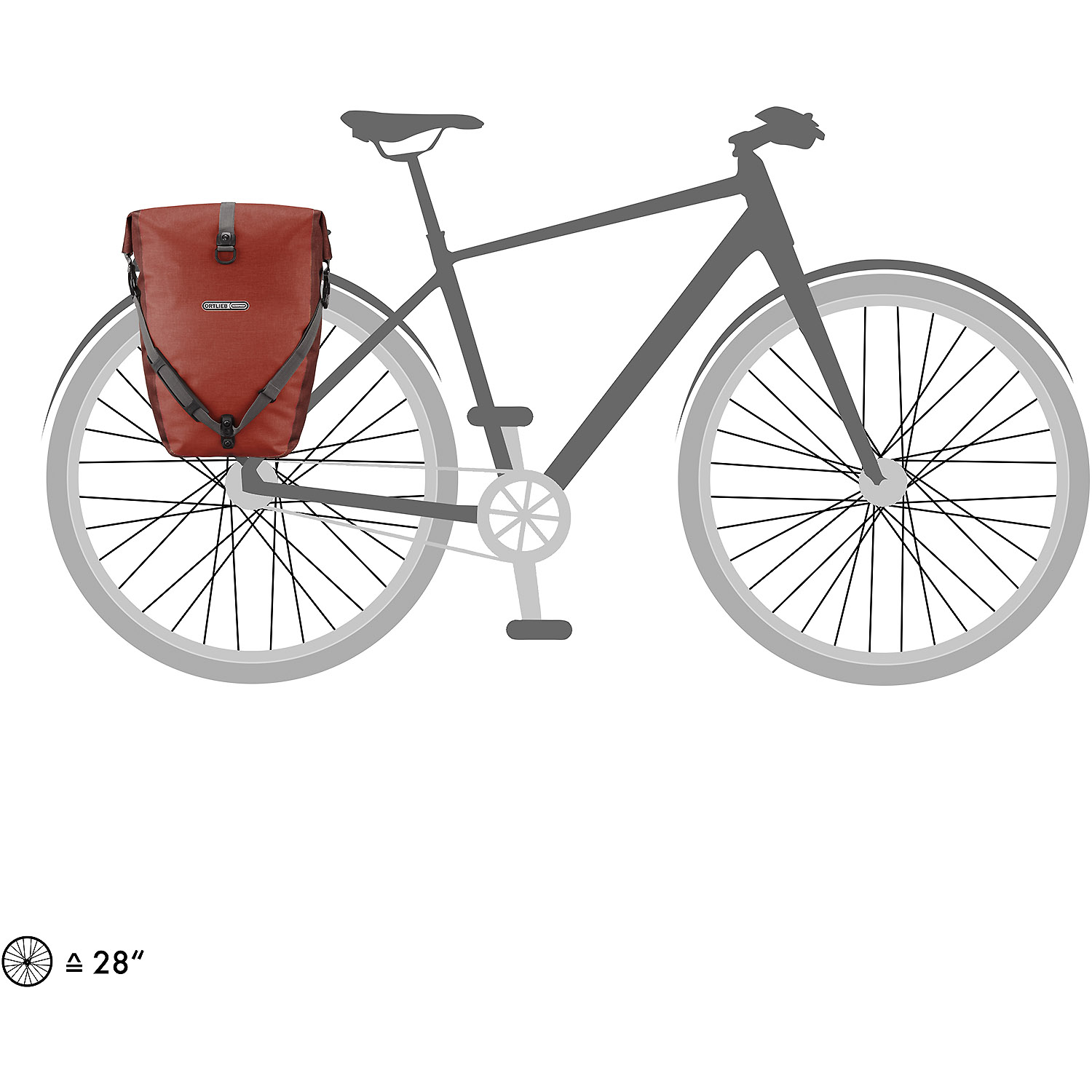 Unisex Ortlieb Dunkelrot