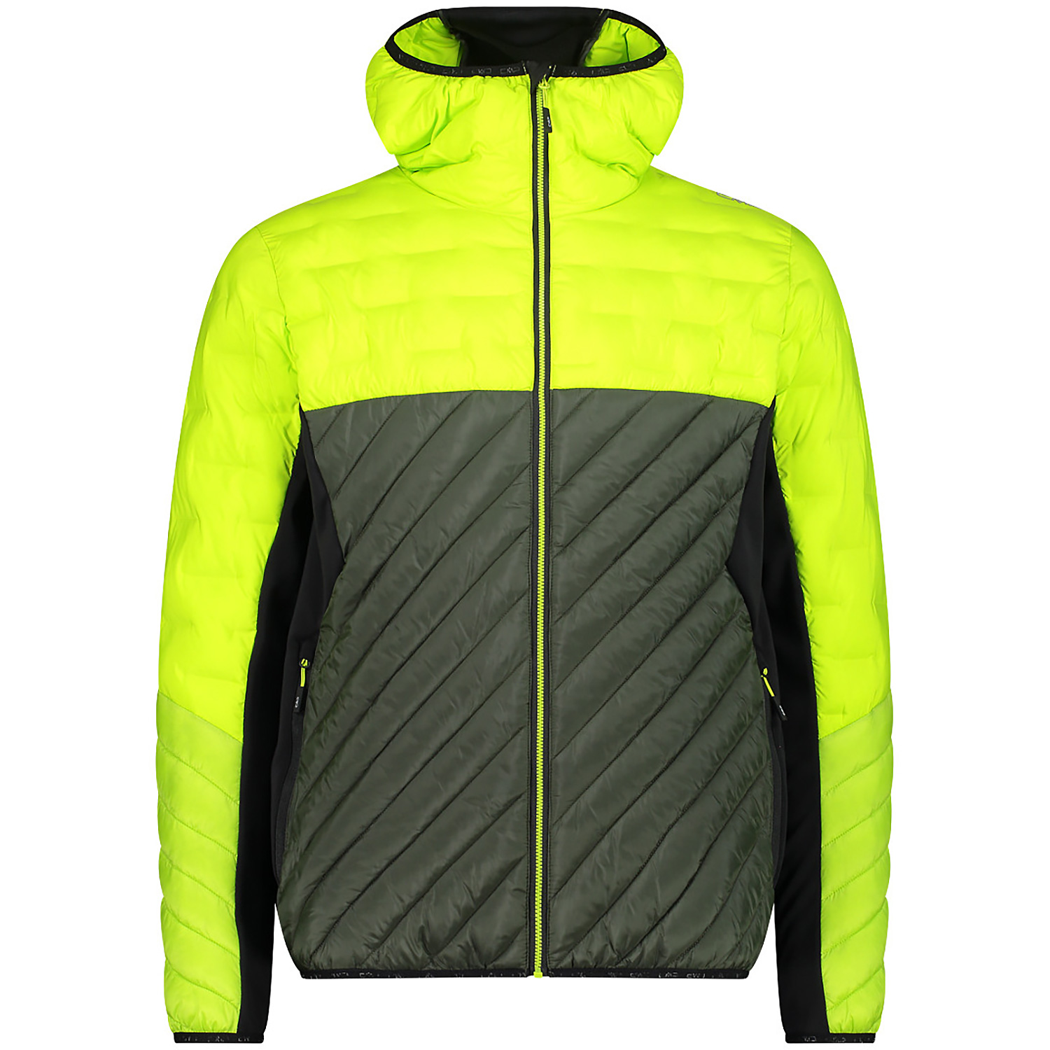 Herren CMP Gelb MAN JACKET HYBRID FIX HOOD E112 58 Jacke