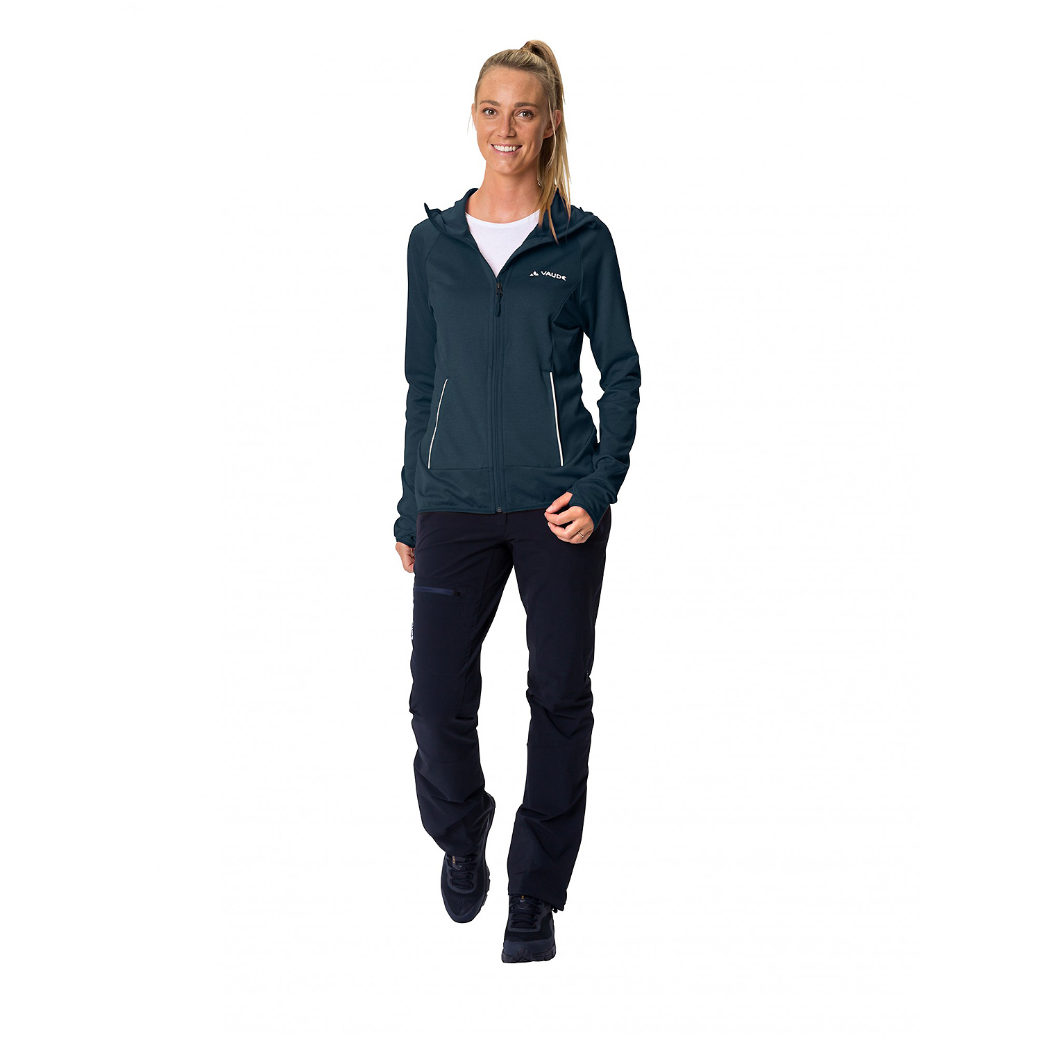 Damen VauDe Marine Wo Tekoa Fleece Jacket II 179 38 Fleecejacke