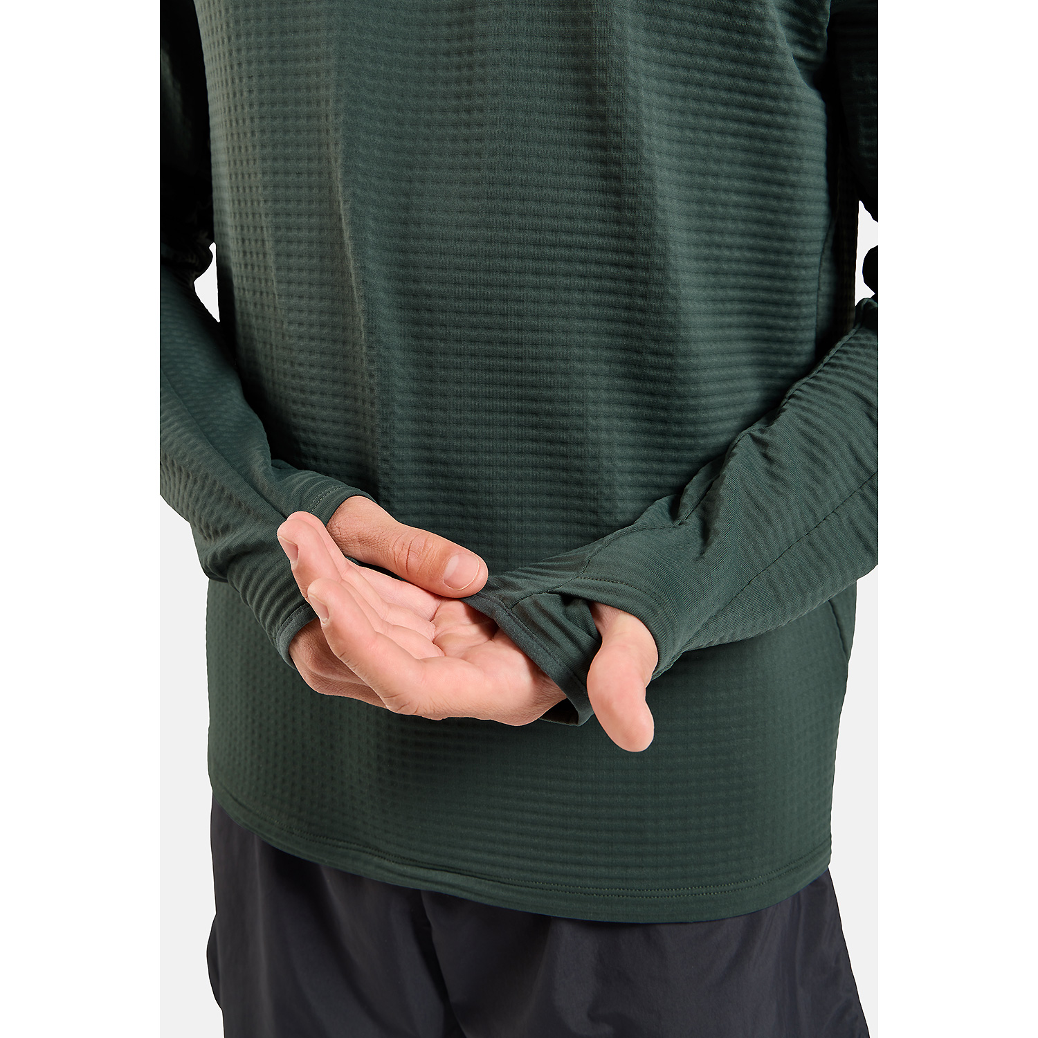 Herren Odlo Grau ESSENTIAL THERMAL Kapuzensweat