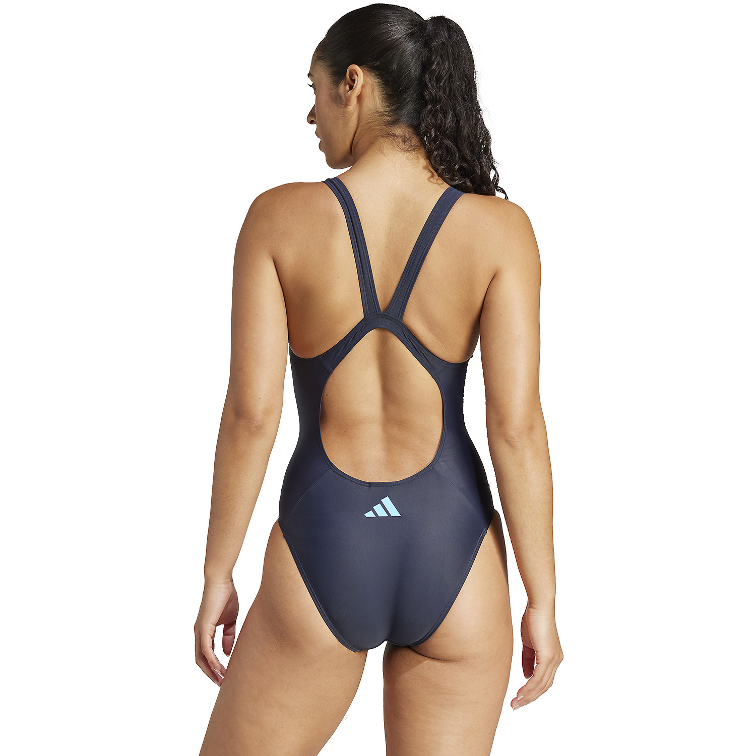 Damen Adidas wie abgebildet 3-Streifen V-Back  000 34 Badeanzug
