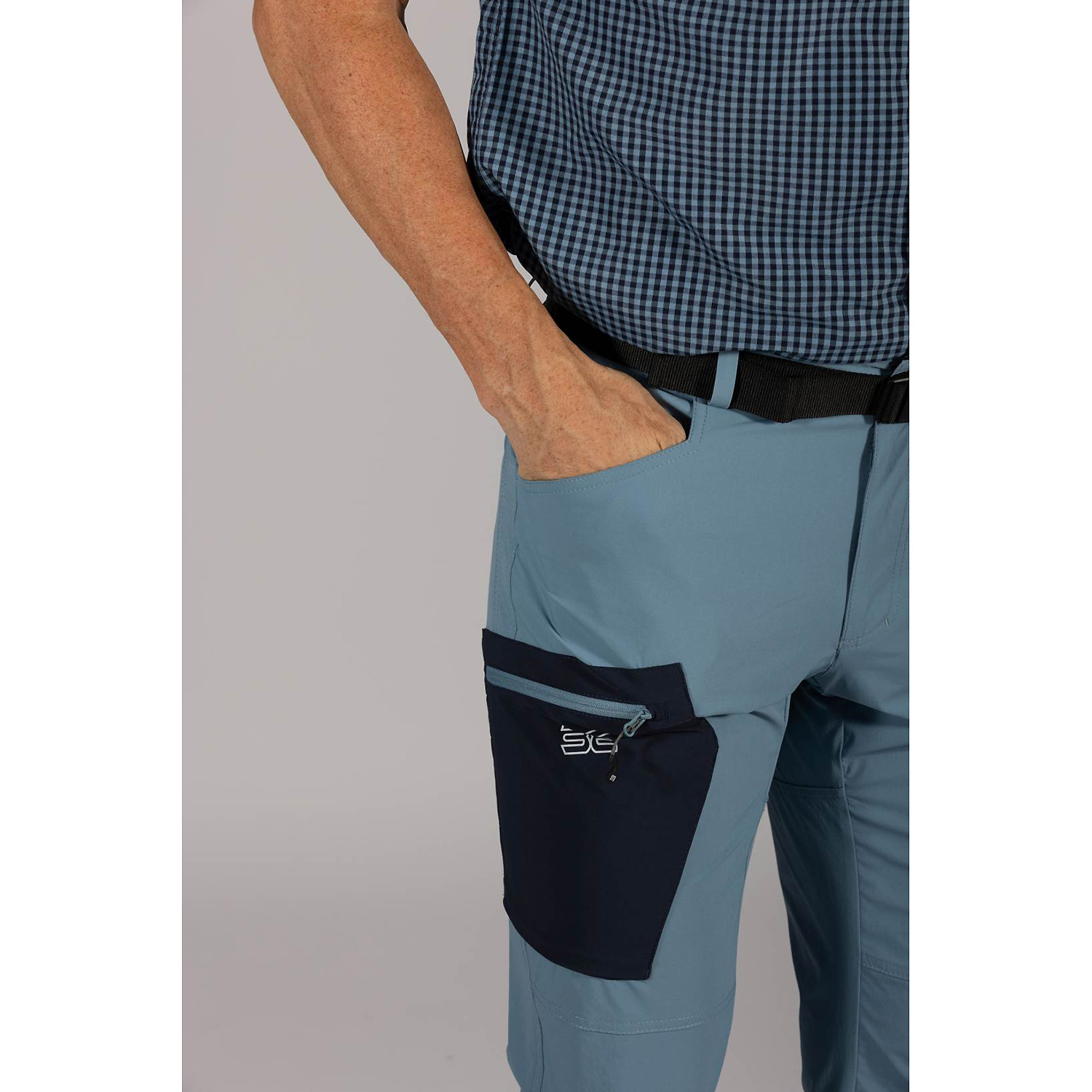 Herren Maul Sport Blau Etzel ultra - lange Hose elast 7972 58 Hose