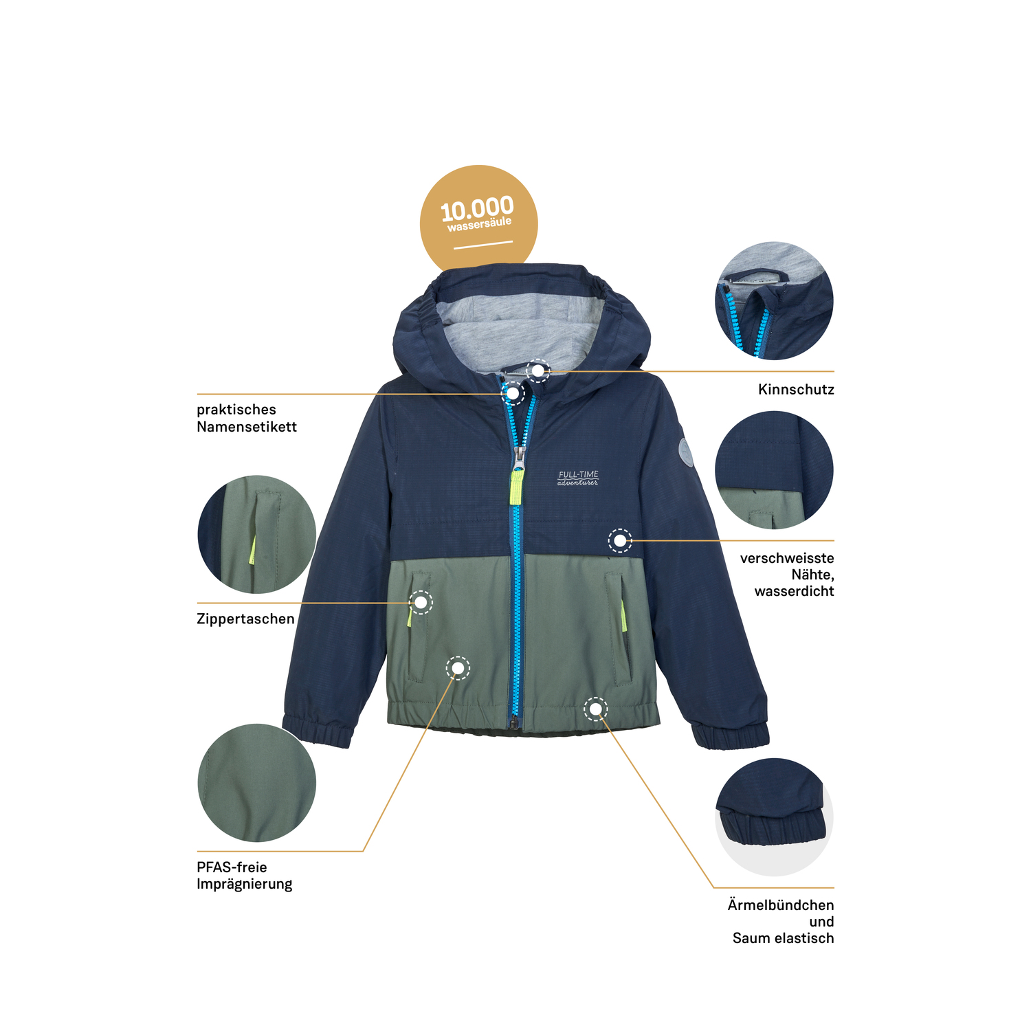 Minis first instinct by killtec Blau FIOS 7 MNS JCKT 00814 86/92 Funktionsjacke
