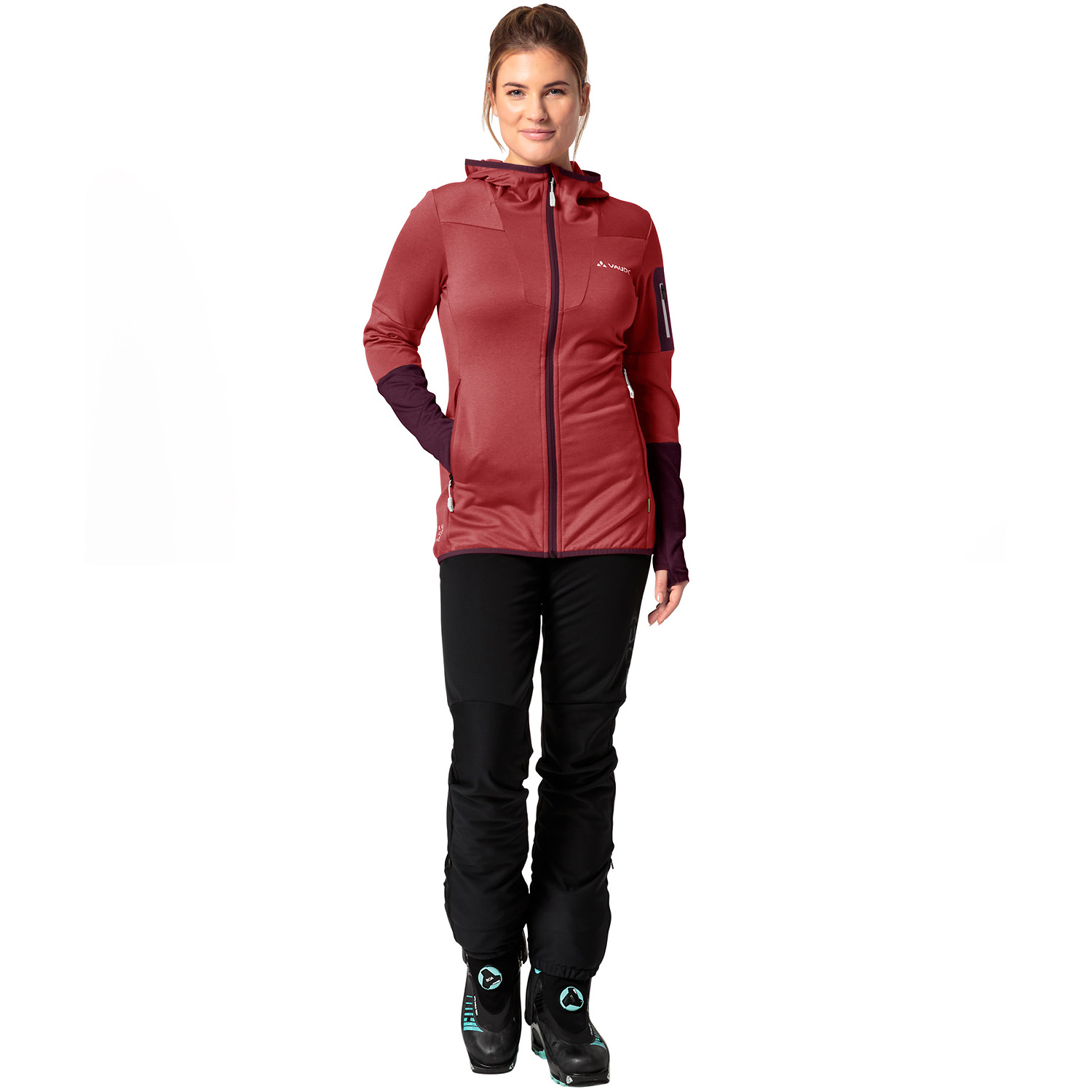 Damen VauDe Braun Wo Monviso Fleece Jacket II 804 42 Unterjacke
