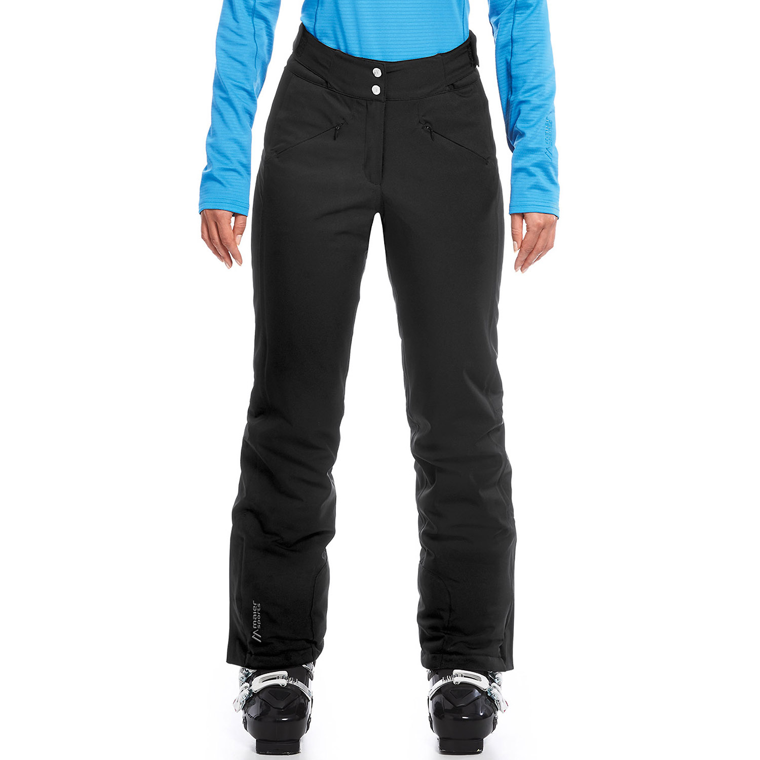 Damen Maier Sports Schwarz Allissia slim Da-Hose mTEX el. 900 88 Hose