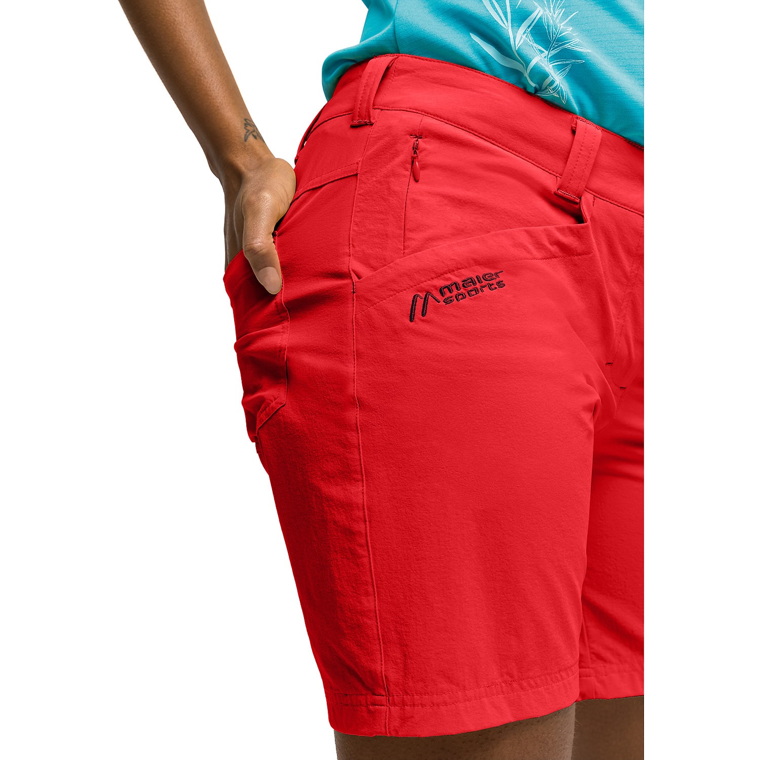 Damen Maier Sports Orange Lulaka Shorts M20421 44 Bermuda