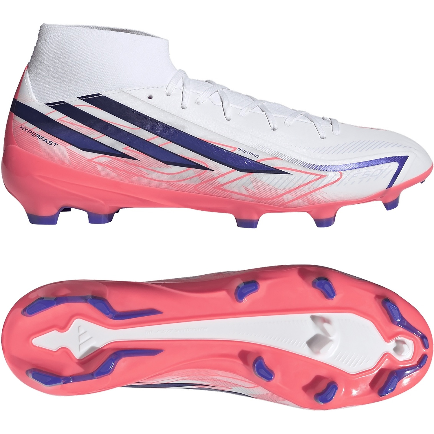 Unisex Adidas wie abgebildet F50 HYPERFAST LEAGUE MID FG 000 8,5 Fussball-Rasenschuh