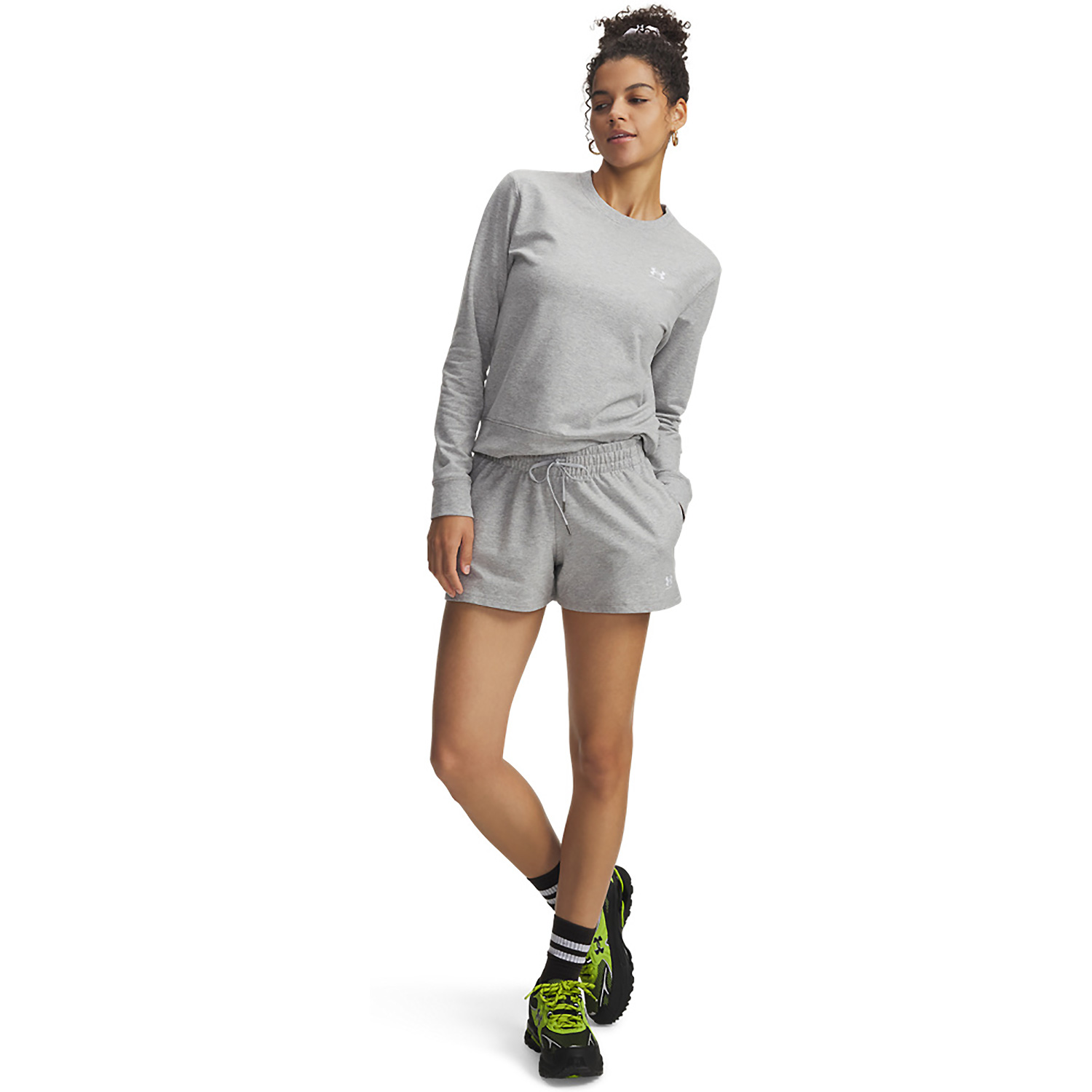 Damen Under Armour Hellgrau UA SPORT TERRY SHORT 011 S Short